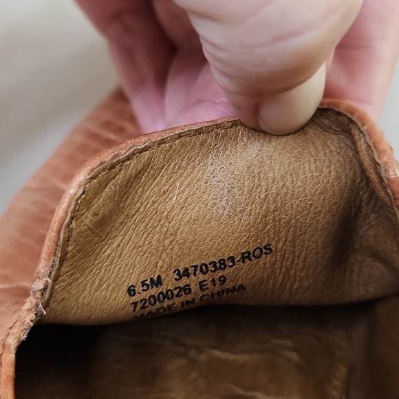 Frye Kenzie Venetian Brownish Orange Flats Size 6.5 - Picture 6 of 7